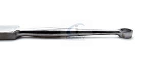 เครื่องมือขูดหูแบบมืออาชีพ ยี่ห้อ Fox Dermal Curette ขนาด 6 มม. รุ่น Buck Ear แบบตรง ปลายแหลม สำหรับหู ชนิดใช้ซ้ำได้ ทำจากสแตนเลสสตีล สำหรับศัลยกรรมหู คอ จมูก - Product Image 3