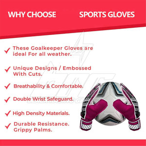 Guantes de Portero de Marca Privada, Material Duradero, Bajo MOQ - Product Image 3
