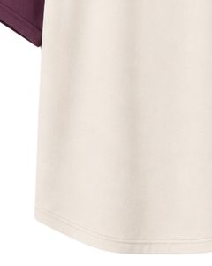 Manufacturer <b>White</b> And Purple Raglan T Shirt For Men Short Sleeve Crew Neck Cotton <b>Tee</b> Custom Casual Color Block Streetwear Top - Product Image 6