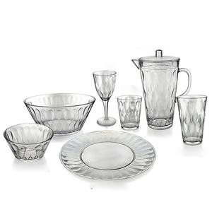 Jarra y Hervidor de Agua Ecológicos de Acrílico Clásico de 2400 ml, Libres de BPA, con Diseño Espiral en Relieve - Product Image 1