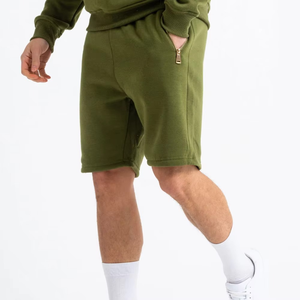 Conjunto de Sudadera con Capucha y Pantalones Cortos de Manga Larga para Hombre, 100% Algodón, Ropa Casual de Invierno - Product Image 4