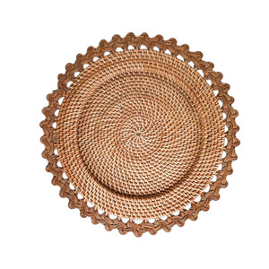 Top Seller 2026 Round <b>Rattan</b> Placemat and Charger Plates From Vietnam Factory for <b>Dining</b> <b>Table</b> Set of Mats & Pads - Product Image 3