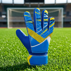 High Quality Custom Made American Football <b>Gloves</b> <b>with</b> Latex Hand <b>Grips</b> for Training-Customizable Color & Logo Safety Design - Product Image 2