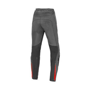 Ensemble veste et pantalon en cuir pour motard, manches longues, respirant, toutes saisons, équipement de course, noir avec accents rouges - Product Image 5