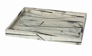 Bandeja de incrustaciones de resina hecha a mano a precios de fábrica a los precios más baratos, bandejas de resina con incrustaciones de hueso para el hogar, hotel y restaurante - Product Image 3