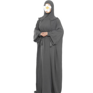 เสื้อผ้าอิสลามแขนยาวผ้าชีฟองคุณภาพสูงสำหรับผู้หญิง รุ่นใหม่ล่าสุด ไซส์ใหญ่ ดีไซน์หรูหรา สวมใส่สบาย เรียบร้อย สไตล์มุสลิม - Product Image 3