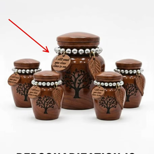 Urne funéraire en bois biodégradable et écologique pour animaux de compagnie, gravée sur mesure, avec design Art Déco, vase à poser au sol ou sur table - Product Image 6