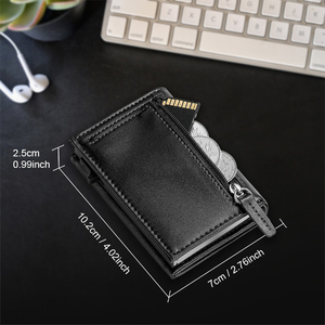 Cartera para Hombre, Producto de Moda Premium, Personalizada, de Cuero de Alta Calidad, Suministro Directo de Fábrica, Ligera, Duradera y Delgada - Product Image 2
