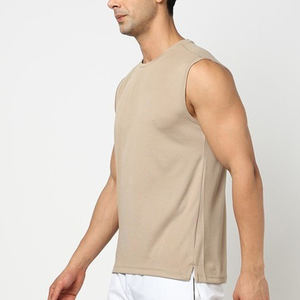 Camiseta sin Mangas para Hombre, Transpirable, de Alta Calidad, de Secado Rápido, de Poliéster/Algodón, para Entrenamiento y Deporte - Product Image 5
