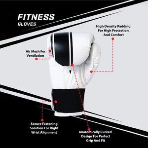 Guantes de Boxeo de Cuero de Color Sólido, Diseño Moderno, de la Mejor Calidad, Profesionales, Ligeros, Hechos a Medida por OEM, Cierre Elástico y Transpirable - Product Image 4