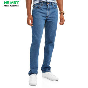 เสื้อแจ็คเก็ตยีนส์สีน้ำเงินทรงปกติเอวสูงสำหรับผู้ชาย กางเกงผ้าฝ้ายลำลองห้ากระเป๋าแบบคลาสสิก แฟชั่นผู้ชาย ทนทาน - Product Image 1