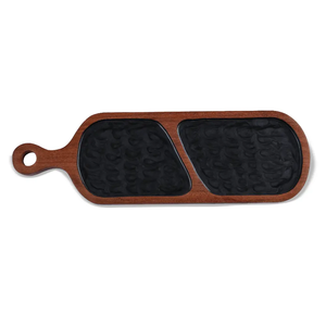 Bandeja de Desayuno Moderna de Madera Pintada a Mano con Asas, Apta para Lavavajillas, Ecológica, Plato para Servir Comida, Té y Café - Product Image 6