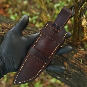 UA Supplies Tanto Style <b>Mirror</b> Polish Stainless Steel Hunting Fixed Blade Knife <b>Clip</b> Point 0.5mm Thickness Natural Ram Horn - Product Image 6