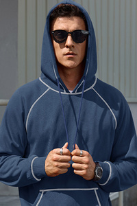 <b>Mens</b> Winter ODM Embroidered Hoodies Pullover Sweatshirt Fleece Long Sleeve Casual Hoodie with Pockets - Product Image 4