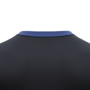 Camiseta de Fútbol Unisex con Bloques de Color Negro y Azul, Estampada, Manga Corta, Cuello Redondo, Absorbe la Humedad, 100% Poliéster, Corte Regular - Product Image 2