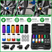 Kit d'installation d'écrous de roue à paroi mince avec douilles, manchons de protection, rallonge et étui OEM