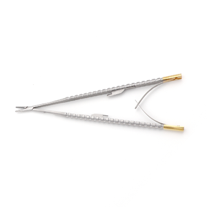 Portaagujas Castroviejo Recto TC 1.2mm 18cm de Acero Inoxidable, Instrumento Quirúrgico de Precisión Microquirúrgica - Product Image 5