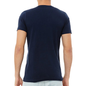 100% Cotton Blank Men's T-Shirts Custom Printing <b>V</b> Neck Breathable Quick Dry Short Sleeve Regular <b>Fit</b> - Product Image 2