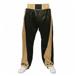 Pantalon d'entraînement MMA avec panneaux latéraux rouges, équipement de kickboxing, bas de tenue professionnel en satin durable pour arts martiaux - Product Image 6