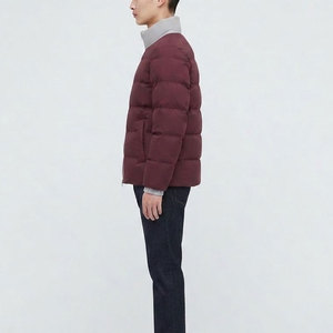 Chaqueta Acolchada Moderna para Hombre, Chaqueta de Invierno para Exteriores con Acolchado Ligero, Cuello Alto, Cierre Completo con Cremallera y Uso Diario - Product Image 3