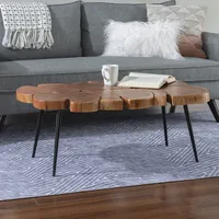 Table basse en bois et époxy, design moderne, bord naturel, écologique, durable, personnalisable, meubles de salon