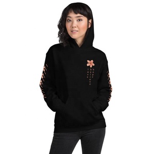 Pull-over à capuche en molleton de coton coupe ajustée pour femme, produit de sublimation personnalisé, Pakistan, décontracté, grande taille, imperméable - Product Image 2