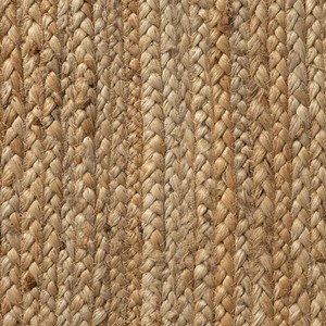 Tapis rond en jute fait main, style bohème, tissage plat, couleur naturelle, décoration de salon - Product Image 4