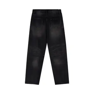 Jeans en denim de qualité supérieure pour hommes, en vente à bas prix, avec logo personnalisé, fabrication OEM directe du fabricant, respirants - Product Image 2
