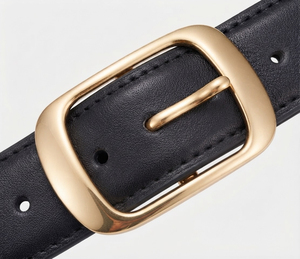 Cinturón de Cuero Personalizado para Mujer, Accesorio de Cintura de Estilo Urbano Premium, Material de Cuero Genuino con Metal Elegante - Product Image 3