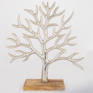 Luxury Gold <b>Tree</b> of Life Sculpture with Wooden Base Metal <b>Tree</b> Organizer Elegant for Home Office <b>Decorative</b> Hot Seller - Product Image 3