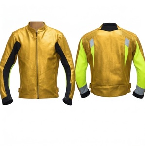 เสื้อแจ็คเก็ตมอเตอร์ไซค์สีเหลือง SZUKI สำหรับผู้ชาย ไซส์พลัส ระบายอากาศได้ดี แห้งเร็ว - Product Image 1