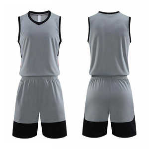 Tenues de basket respirantes au design tendance, prix bas, ensembles d'uniformes d'équipe de basket par sublimation - Product Image 1