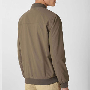 Chaqueta Bomber Gris Oscuro para Hombre, Estilo Perfeccionista, Cierre de Cremallera, Bloques de Color, Resistente al Viento, Informal, de Poliéster, para Invierno - Product Image 2