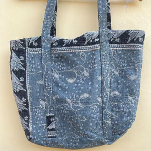 Sac fourre-tout matelassé léger bohème de couleur unie, grande capacité, en coton, pour femmes, toutes saisons, vente en gros - Product Image 1