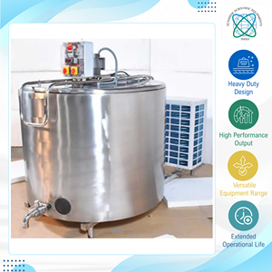 Équipement de traitement laitier de qualité supérieure, alimentation 220V, facile à utiliser, refroidisseur de lait en vrac 1000 litres, origine Inde - Product Image 2
