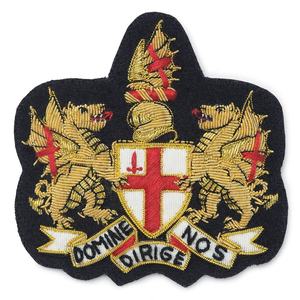 Blazers de l'Université d'Oxford les plus tendances avec embellissement d'uniforme d'insigne de fil d'or brodé à la main - Product Image 2