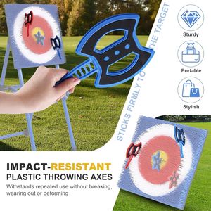 Set di Asce da Lancio Durevoli e Divertenti per Giochi all'Aperto, Include Ascia a Stella per Intrattenimento in Giardino - Product Image 2