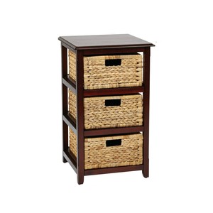 Cómoda de madera con cestas de jacinto de agua para almacenamiento, mueble para el hogar hecho en Vietnam - Product Image 5