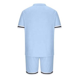 Conjunto de camiseta de manga corta y pantalones cortos de moda para hombre, ropa de verano transpirable, informal, para correr. - Product Image 6