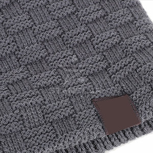 Pakistan Manufacture Latest Style Jacquard <b>Beanie</b> Hats Solid Plain Color Custom Logo Adult Jacquard <b>Beanie</b> Hats - Product Image 5