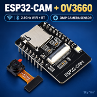 Module de vision IoT ESP32-CAM OV3660 avec caméra 3MP, carte de développement WiFi BT, antenne 2.4G et connecteur de programmation Micro USB Type-C