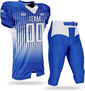 Uniforme de Fútbol Americano de Poliéster Resistente con Mangas Cortas y Logotipo Frontal, Cintura Elástica, Marca Privada para Adultos - Product Image 1