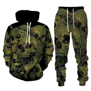 Nouveaux survêtements similaires à l'icône 2026 – Ensemble 2 pièces en polyester vintage délavé pour hommes, coupe ajustée, vente en gros - Product Image 4