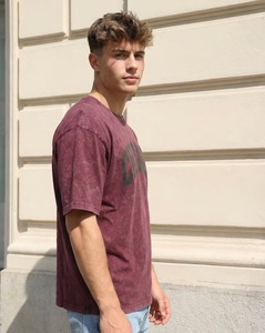 Camiseta Oversize de Algodón para Hombre, Estilo Casual Holgado con Hombros Caídos, Manga Corta, Estilo Urbano - Product Image 3