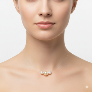 Collar de Perlas del Mar del Sur para Mujer, Diseño Minimalista, Perlas de 10 mm de Diámetro - Product Image 5