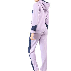 Conjunto Deportivo Informal de Dos Piezas para Mujer, Sudadera con Capucha y Pantalones de Algodón, Ropa Deportiva con Cierre y Logotipo Personalizado para Damas - Product Image 2