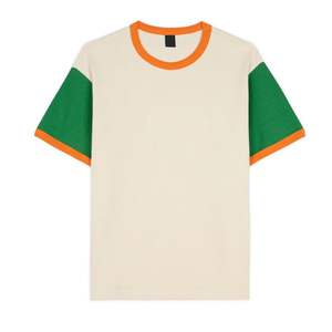 T-shirt Ringer Homme Léger et Écologique de Qualité Supérieure, Manches Courtes, Multicolore – Offre Spéciale Vente en Gros - Product Image 1