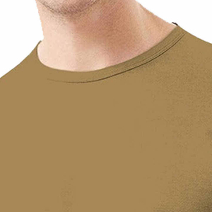 Camiseta de Manga Corta para Hombre, Cuello Redondo, Corte Regular, Detalles en Contraste, Estilo Casual, Tejido de Punto, Diseño Liso - Product Image 2