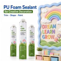 Mousse expansive polyuréthane haute expansion pour la construction, les panneaux d'affichage scolaires, les accessoires faits main et la découpe facile