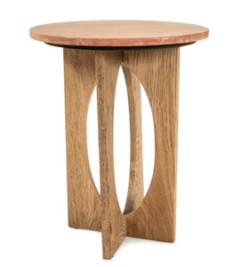 <b>Round</b> Wooden <b>Side</b> <b>Table</b> Solid Wood Accent Coffee <b>Table</b> Modern End <b>Table</b> for Living Room Bedroom Hotel - Product Image 2